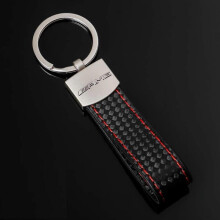 Mercedes Amg Carbon Effect Leather Keyring Keyfob Keychain High Quality Oem