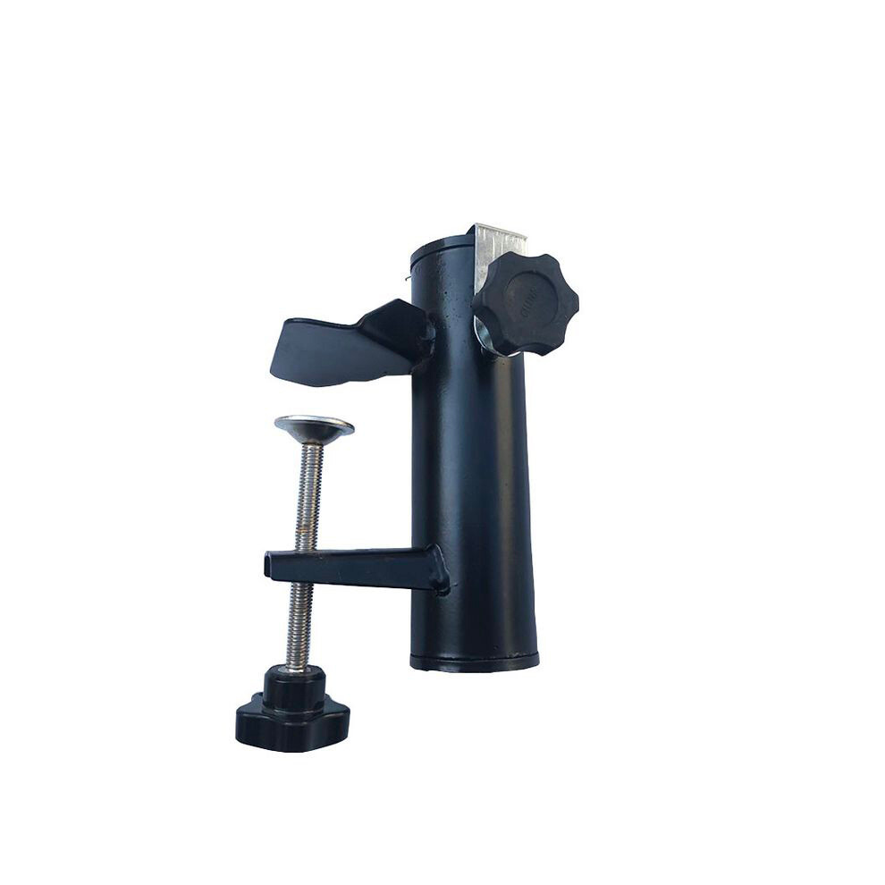 Heavy Duty Metal Patio Umbrella Stand Clamp, Durable Material For Parasol Poles 19-38Mm, Versatile Use On Balconies, Decks, And Tables For Space-Savin 9135470743445