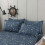 Fitted Sheets 100% Polyester Deep Pocket 30cm Fits Double King Single Beds StarMoon Pattern Not Include Pillowcase 1