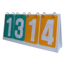 Tabletops Scoreboard Indoor Outdoor MultiSport Scoreboard With Flippers For Basketball Football Baseball Green Yellow