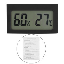 Monitor de temperatura e umidade para incubadora de répteis, termômetro e higrômetro eletrônico digital, mini termômetro de umidade digital,