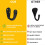 20pcs Zinc Alloy Wall Hook Strong Sturdy Versatile for-White 2