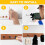20pcs Zinc Alloy Wall Hook Strong Sturdy Versatile for-White 6