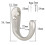 20pcs Wall Hook for Organizing Jackets Robes Purses in-Black 5