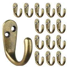 20 Stück Wandhaken aus Zinklegierung, robust, wasserdicht,-Gold