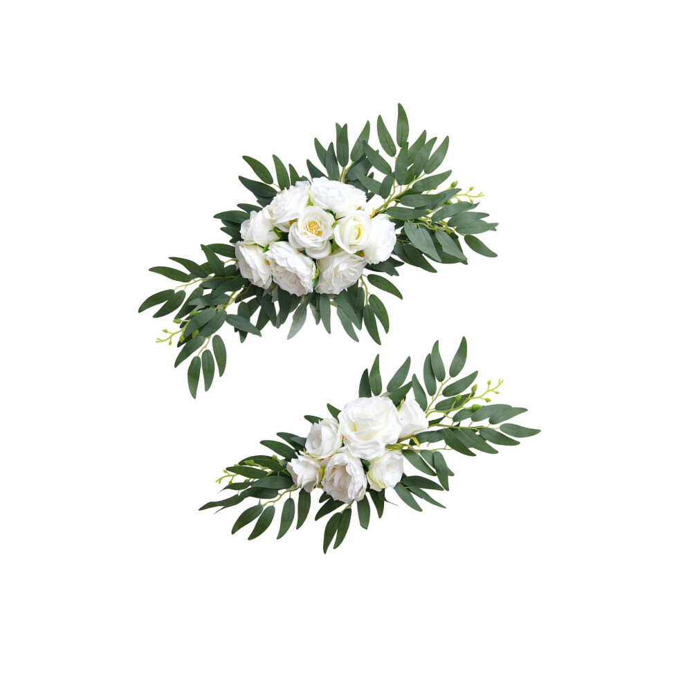 (White) Artificial Floral Swag Wedding Flowers Transform Ceremony Decor Shop-image-OPC-PNG9NMB-NEW