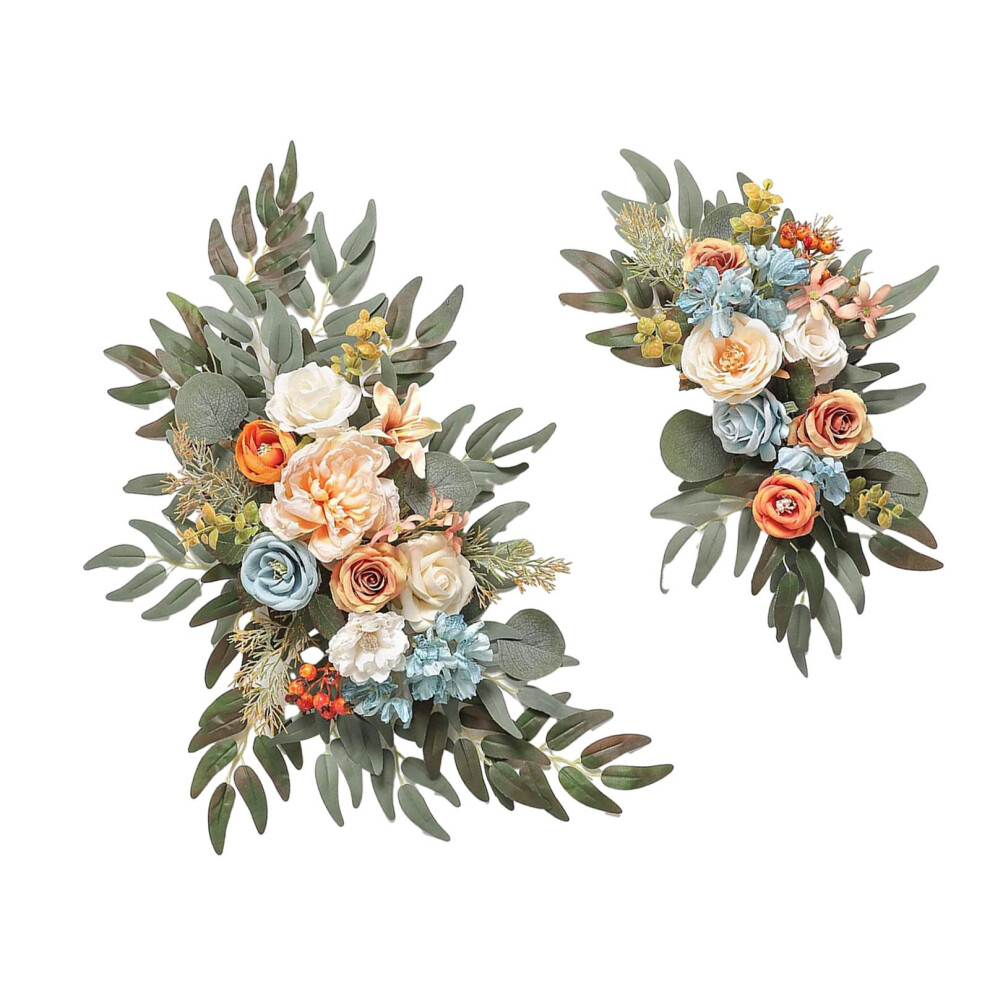 (Blue White) Silk Flowers Hanging Plants Garlands Wedding Arch Rustic Chic Floral-image-OPC-PNG9SPG-NEW