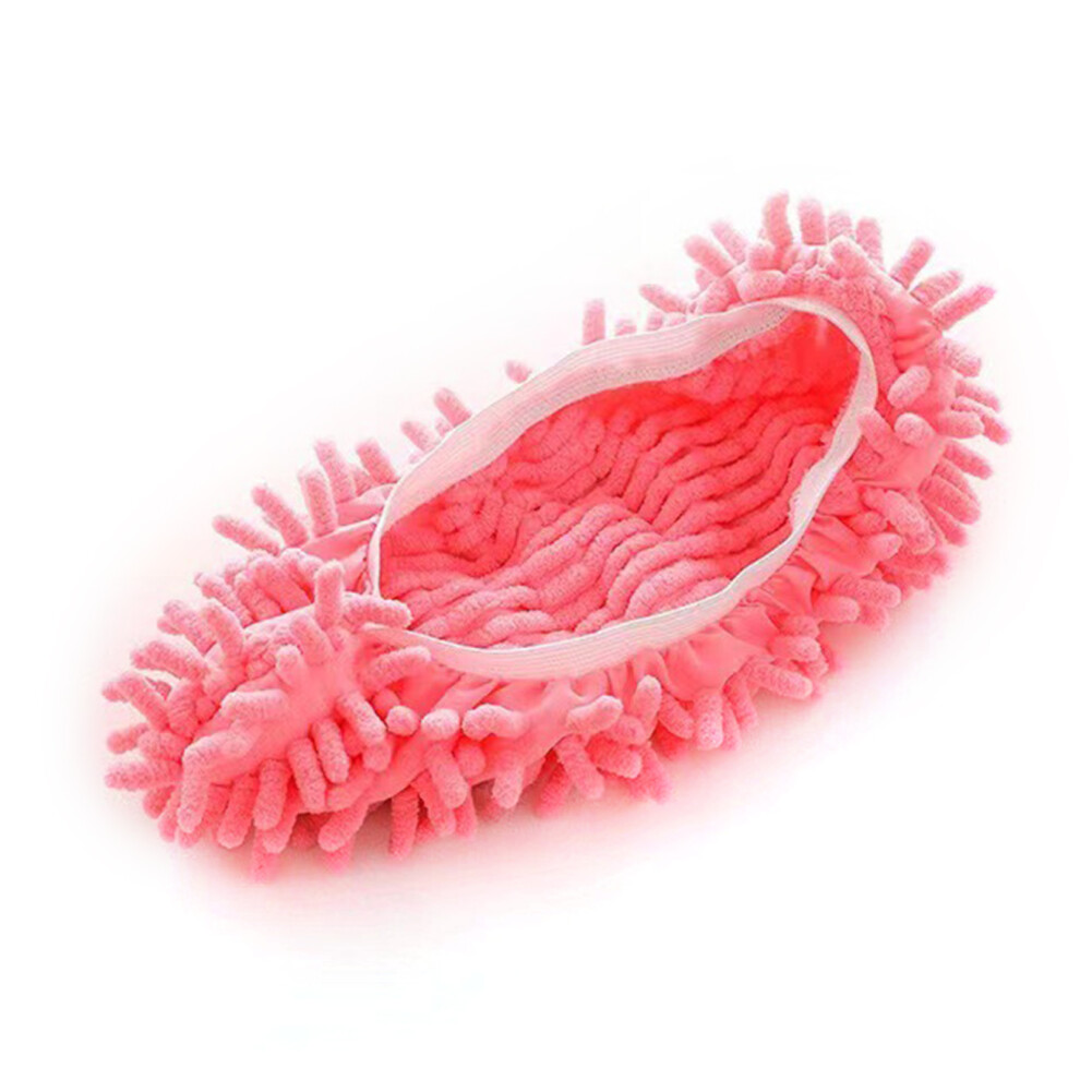 Microfiber Mop Slippers, Chenille Cleaning Shoes with Reusable Non-Skid Bottom, Dust Mopping Slippers for Safe and Efficient Cleaning (17 x 15cm)-image-OPC-PNG9YSK-NEW