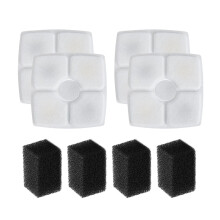 Automatic Fountain Filter with Foam Set Pet Fountain-4 plus 4