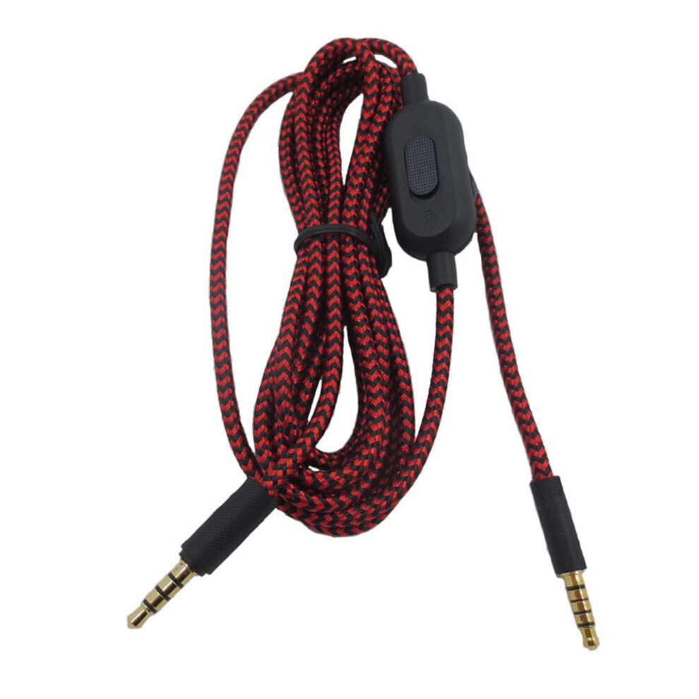 Men's Professional Grade Audio Cord With Mute Switch 2M Length For
