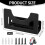Support de rangement pour broyeur, 2 pièces, organisateurs, 4