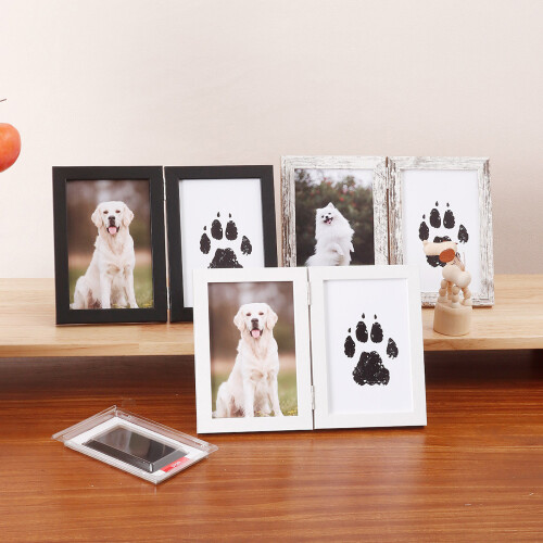 Memorial Paws Printing Kits for Pet and-Beech colored frame 2