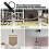 Pack de 10 supports de fixation pour corde de cerceau, kit-Noir 6