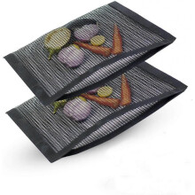 2pcs Mesh Grill Bags,durable And Non-stick Mesh Barbecue Pouch Mats