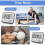 Kitchen Timer Alarm Clock Multifunctional Digital Cooking Timer with Large LCD Display Magnetic Stopwatch Timer with Clock Alarm Clock Magnet 3