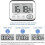 Kitchen Timer Alarm Clock Multifunctional Digital Cooking Timer with Large LCD Display Magnetic Stopwatch Timer with Clock Alarm Clock Magnet 4