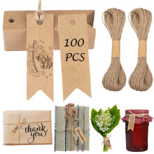 Vintage-Geschenkanhänger aus Kraftpapier, glatte Schreibfläche, kein Durchbluten der Tinte, für personalisierte Anhänger und hochwertiges,