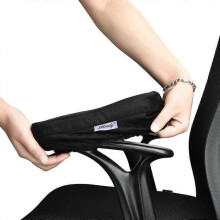 Ergonomic Memory Foam Office Chair Armrest Pads, Comfy Chair Arm Rest Covers for Elbows and Forearms Pressure Relief Set of 2