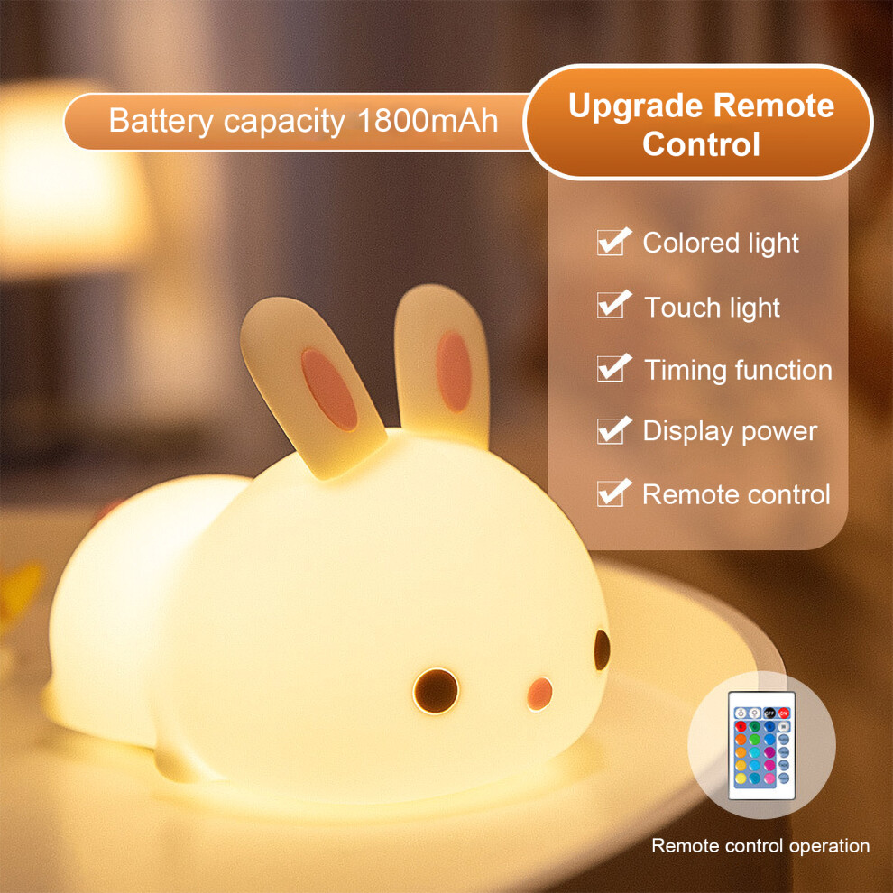 Soft Silicone Night For Kids, Rechargeable Baby Night With Tap Control And Color Changing Mode, Perfect Kids Sleep Soother For Any Kawaii Light