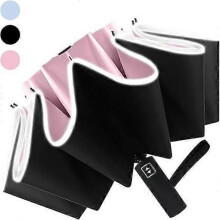 Inverted Umbrella Automatic 10 Ribs Windproof Folding umbrellas with Reflective Stripe Compact Travel Umbrella for Rain UV Protection