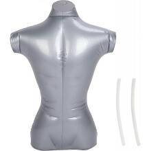 Inflatable Mannequin Male PVC Model Upper Body Clothing Window Display Rack for Necklaces Jewelry Scarves Display