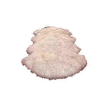 (40 60cm, White Grey) Faux fur floor rugs, available in various colors and sizes, soft, warm and practical