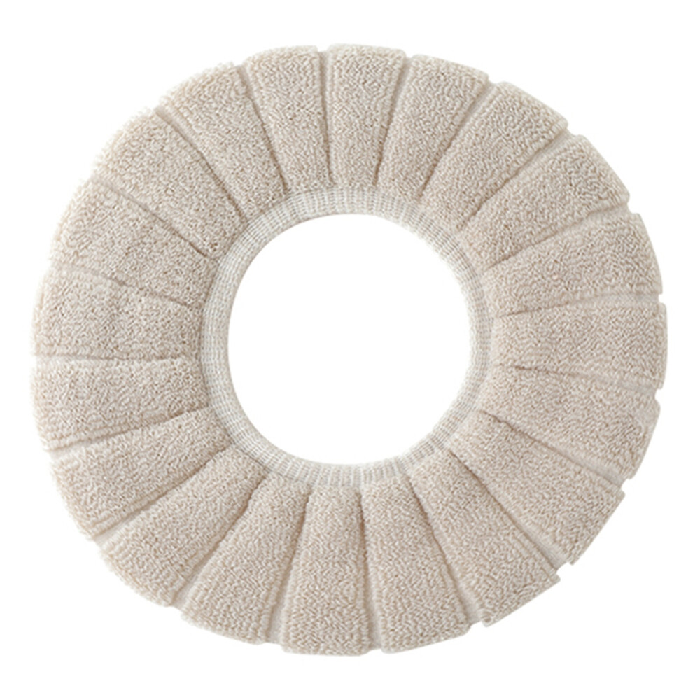 Toilet Seat Cover, Soft Toilet Seat Pad Keeps Bottom Warm, Warm Toilet Seat Cover With Pumpkin Texture, Stretchable Toilet Mat For Round And Elongated 9135470893591