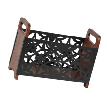 Elegant Wooden Floor Standing Book Organizer for-hua hui kuan
