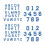 Fer brodé sur lettre numéro ensemble de 72 patchs en tissu-Bleu 1