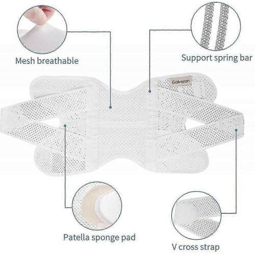 (M) Knee brace with side stabilizers, Breathable and adjustable, Suitable for various knee injuries 2