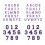 Patchs d'application de lettres brodées robustes, 72-Violet 1