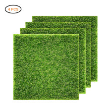Tapis de gazon artificiel pour accessoires de jardin fĂ©erique, gazon artificiel de jardin 15 x 15 cm, mousse rĂ©aliste pour dĂ©coration miniature Ă