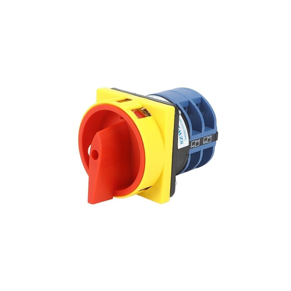 2Gs Panel 64X64mm Changeover Cam Switch Two Phase 32A Terminals 8 Screws Power Cutoff Padlockable Knob 9339159557389