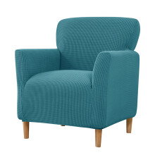 Polyester Sofa Cover Elastic Single Couch Cover-Turquoise Blue
