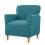 Polyester Sofa Cover Elastic Single Couch Cover-Turquoise Blue 1