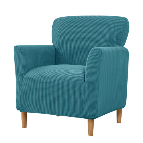 Polyester Sofa Cover Elastic Single Couch Cover-Turquoise Blue