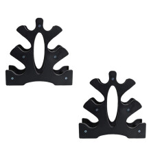 Dumbbell Bracket Stand 2Piece Compact SpaceSaving Storage Rack WearResistant Dumbbell Organizer for Home Gym