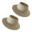 Assorted Color Doll Accessory Hat   Empty Top Straw For-Beige 1