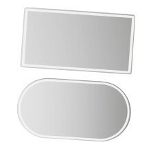 Stainless Steel Visor Makeup Mirror 2 Pack Car Interior Vanity Mirror With Adhesive Backing Definition Easy Install