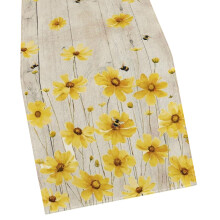 Florals Print Table Cover Machine Washable Fade-Style 6