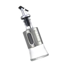 Bouteille d'huile en acier inoxydable,-Fenêtre de 200 ml avec sc