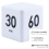 Adjustable Volume, Quality ABS Plastic Cube Kitchen Timer, Exercise Timer with Gravity Sensor Flip Timer for Time Management, Visible Countdown Displa 3