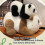 Charm Panda Plush Toy Comfortable Soft Throw Pillow-Black 25cm 7