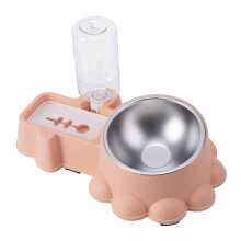 Raised Cats Bowls Dog Feeding Bowl AntiVomiting Food-Pink