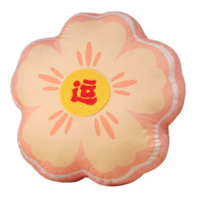 Embroidery Cushions Velvets Tufted Pillow With Fillings-Pink