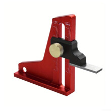 Adjustable Table Saw Depth Gauge 060mm Metric/Imperial Height Gauge, Metal Construction for Woodworking Precision