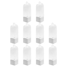10pc Elegant Florist Packaging Boxes Flower Display Case-White