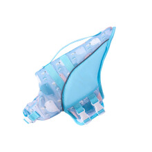 Breathable Summer Swimwear Buoyancy Vest Swim Gear For-Blue M