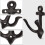 Classical Anchors Shape Iron Hook Easy Mounting Solution-Red 6