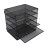 Akten-Organizer aus Metall, schwarzes Netzgitter, 5